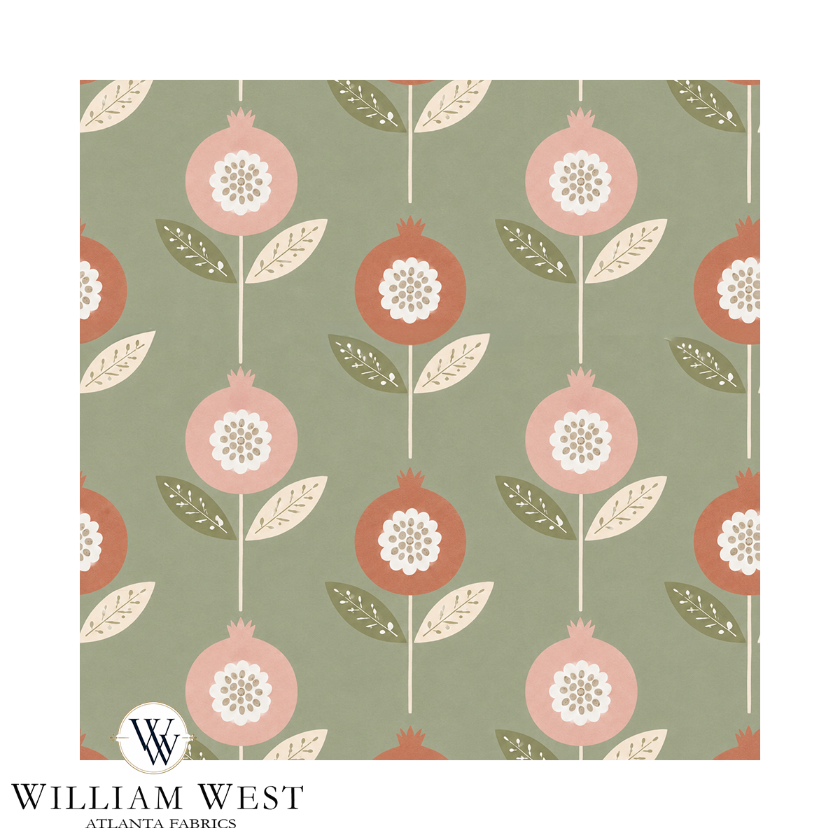 Atlanta Fabrics Cristalia Sage Fabric Fabric | Atlanta Fabrics