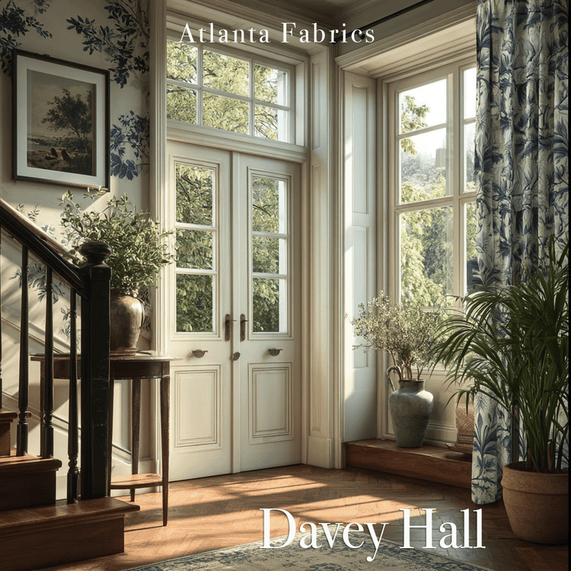 Atlanta Fabrics Davey Hall Mint Fabric | Atlanta Fabrics