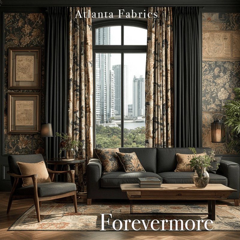 Atlanta Fabrics Forevermore Teal Fabric | Atlanta Fabrics