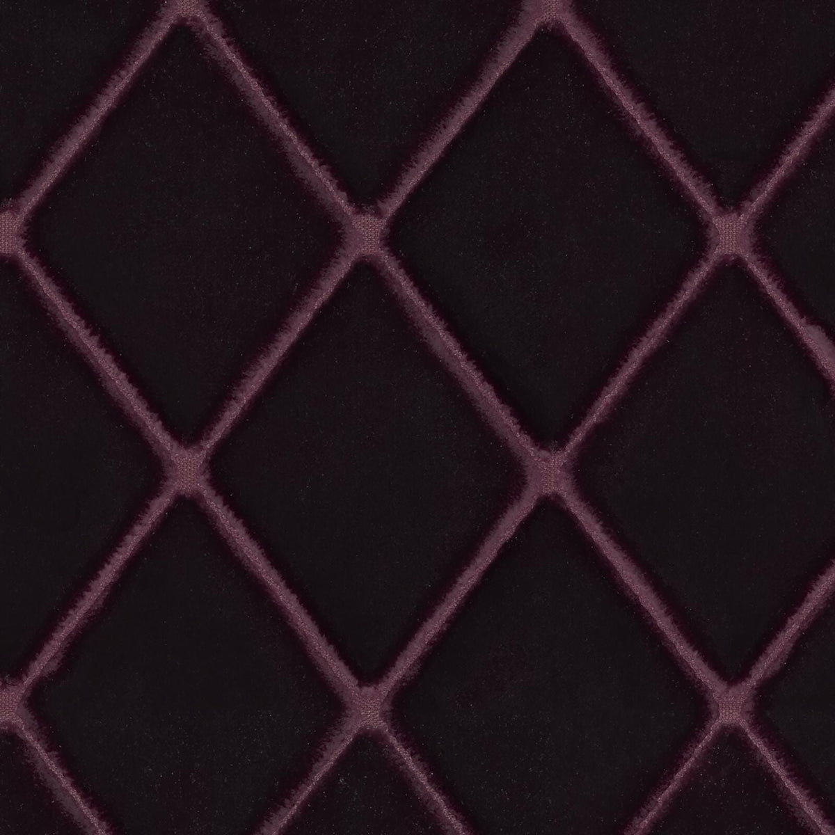 RM Coco Harlequin Performance Velvet / Aubergine Fabric | Atlanta Fabrics