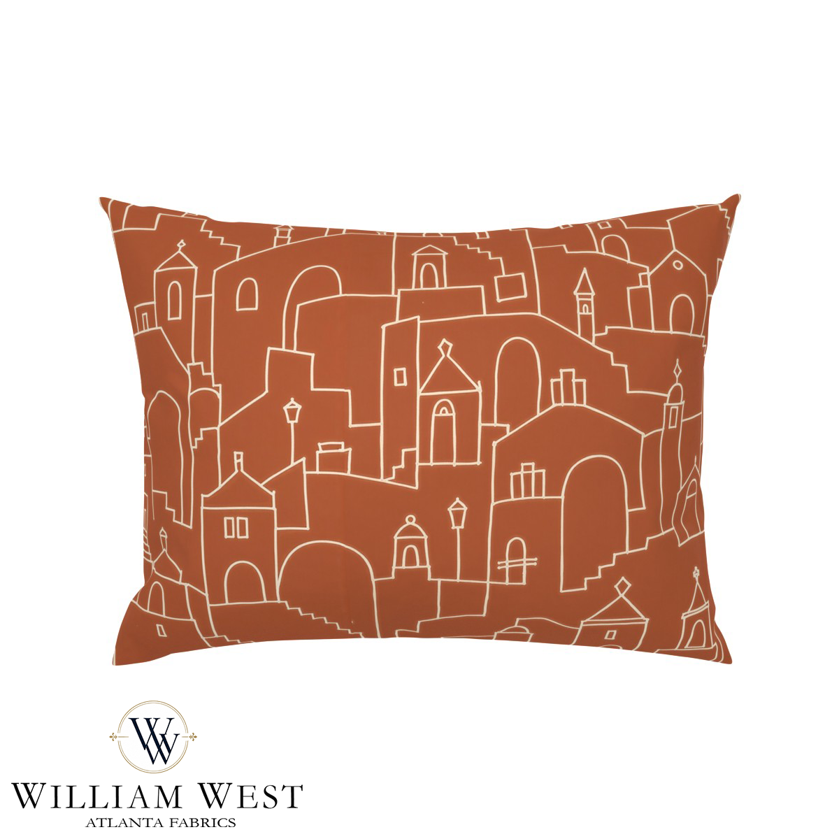 Atlanta Fabrics Hilltown Terracotta Fabric | Atlanta Fabrics