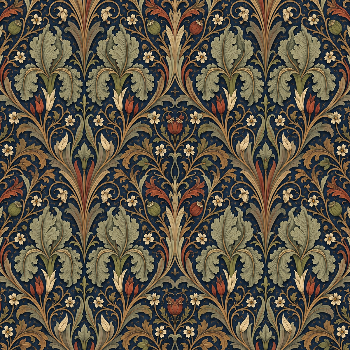 Atlanta Fabrics Iris Arabesque Manor House Fabric | Atlanta Fabrics