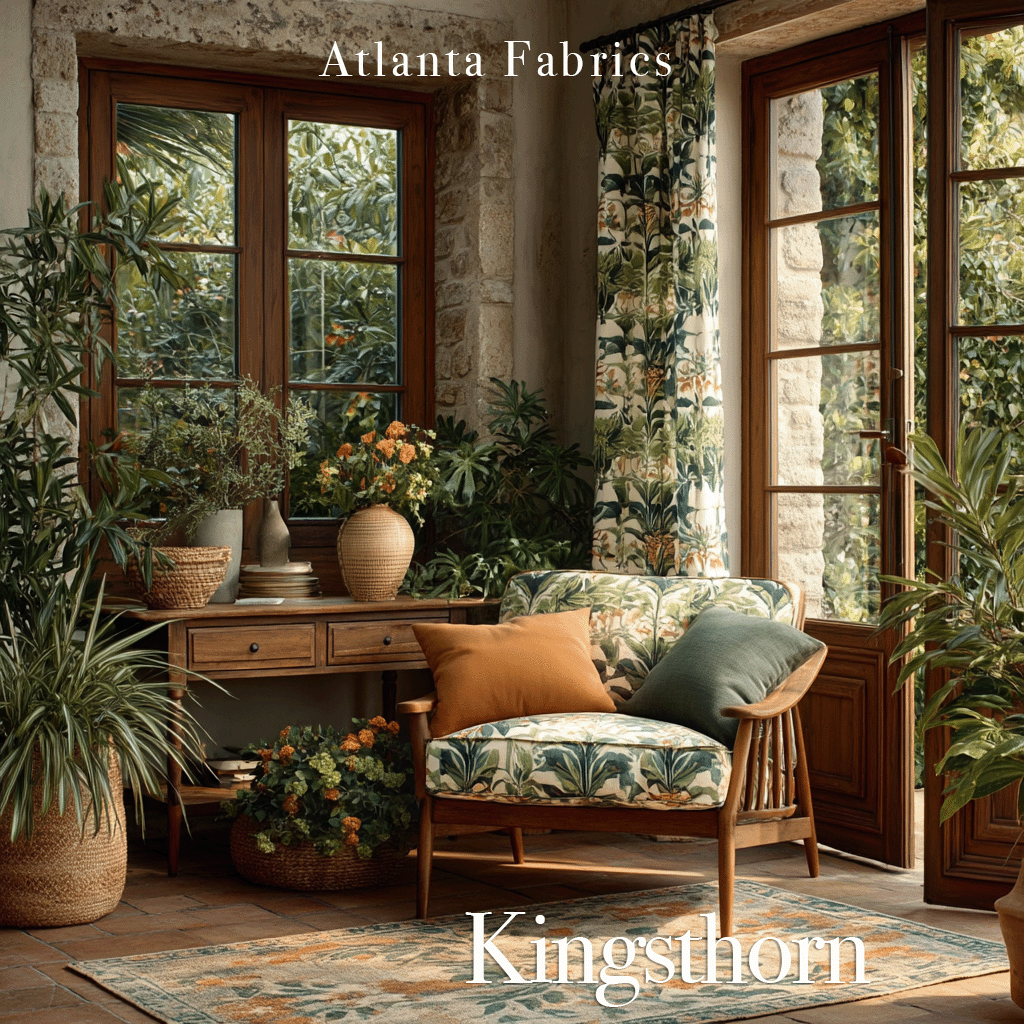 Atlanta Fabrics Kingsthorn Burlap Fabric | Atlanta Fabrics
