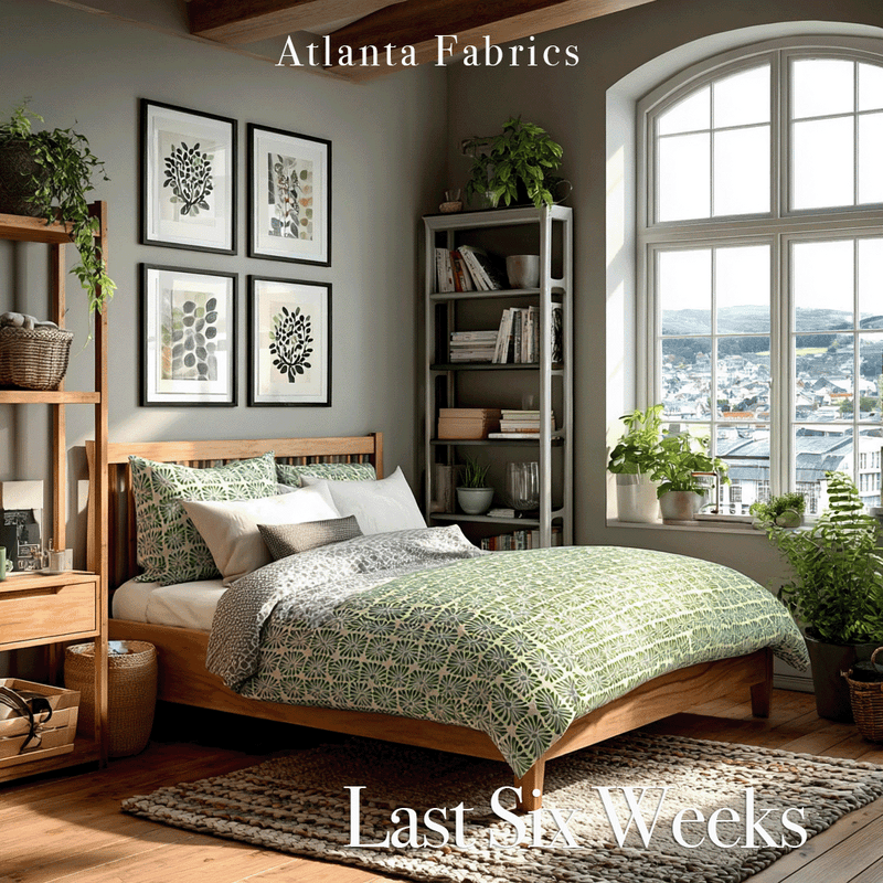 Atlanta Fabrics Last Six Weeks Blue Fabric | Atlanta Fabrics