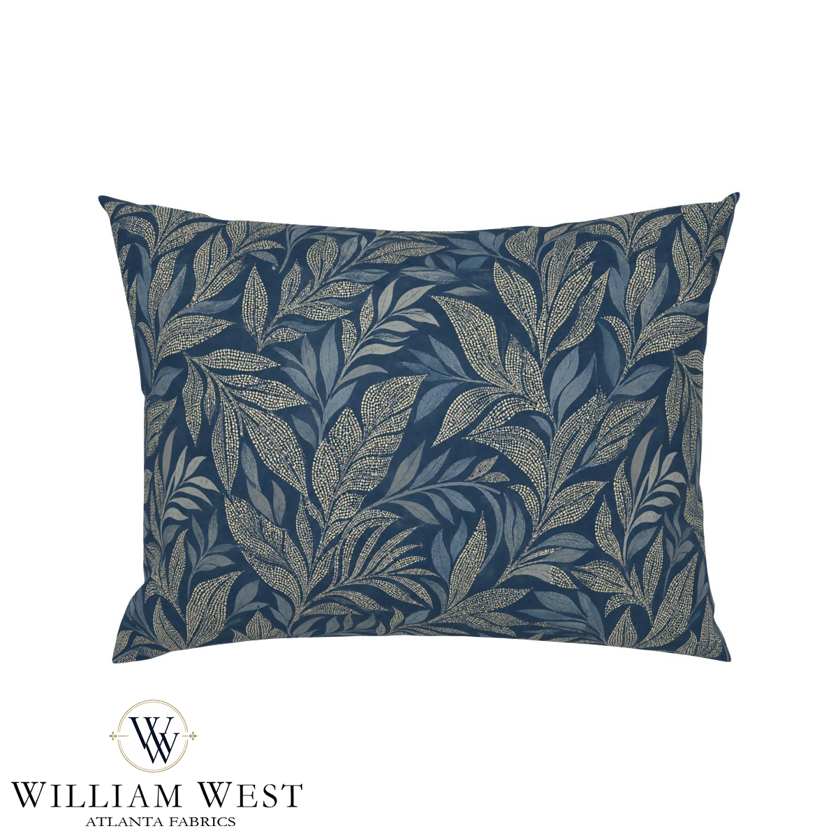 Atlanta Fabrics Lundgren Navy Fabric | Atlanta Fabrics