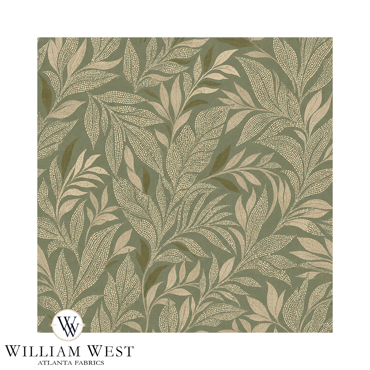 Atlanta Fabrics Lundgren Sage Fabric | Atlanta Fabrics