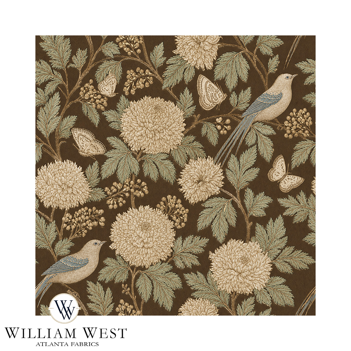 Atlanta Fabrics Maddox Walnut Fabric | Atlanta Fabrics