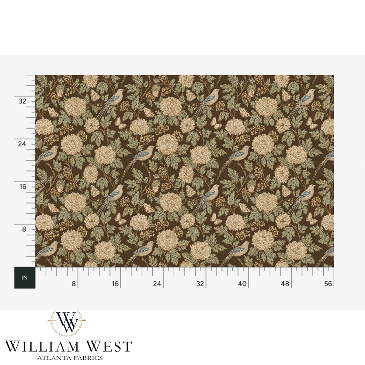 Atlanta Fabrics Maddox Walnut Fabric | Atlanta Fabrics