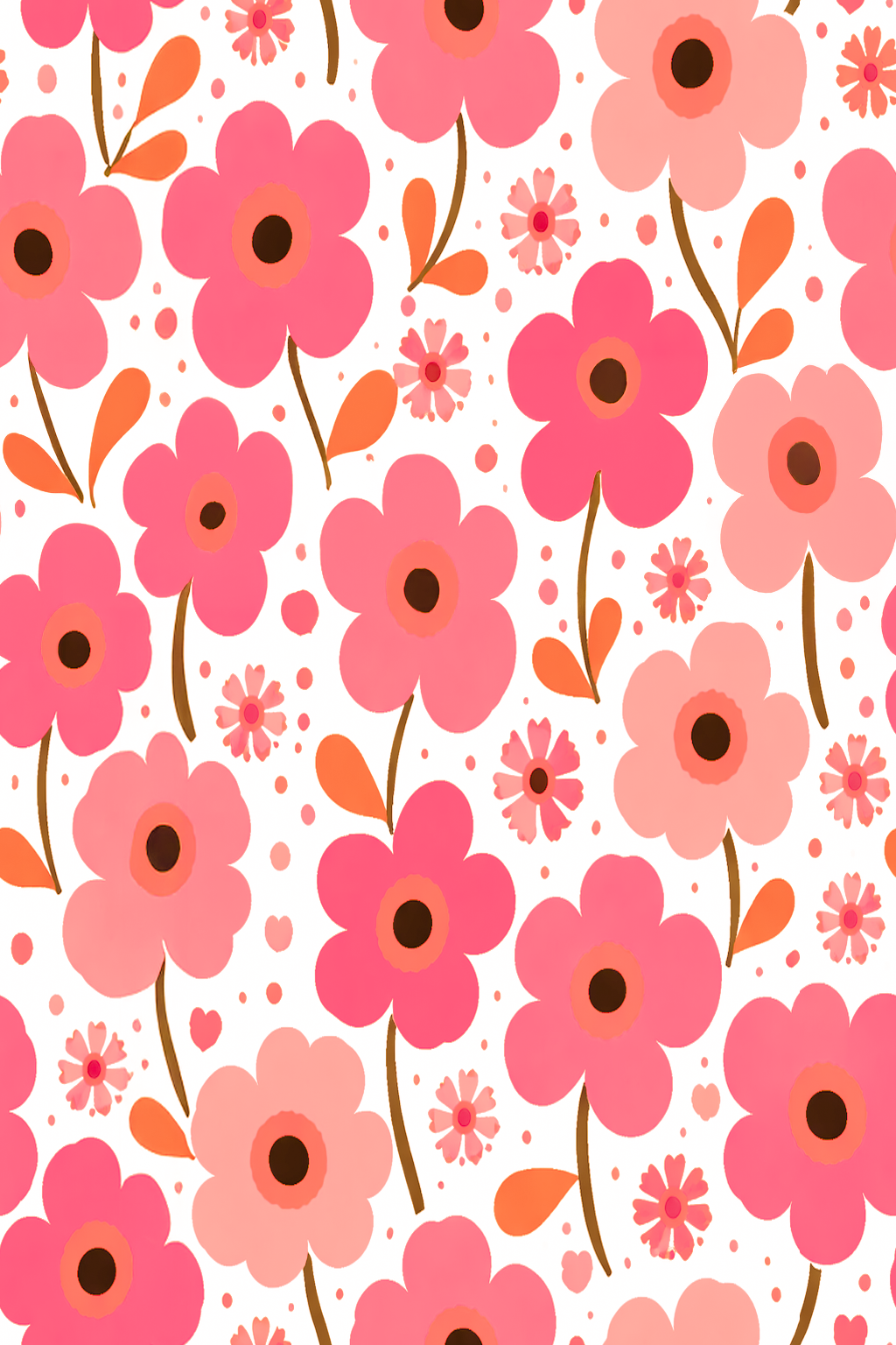 Atlanta Fabrics Marys Garden Hot Pink Fabric | Atlanta Fabrics