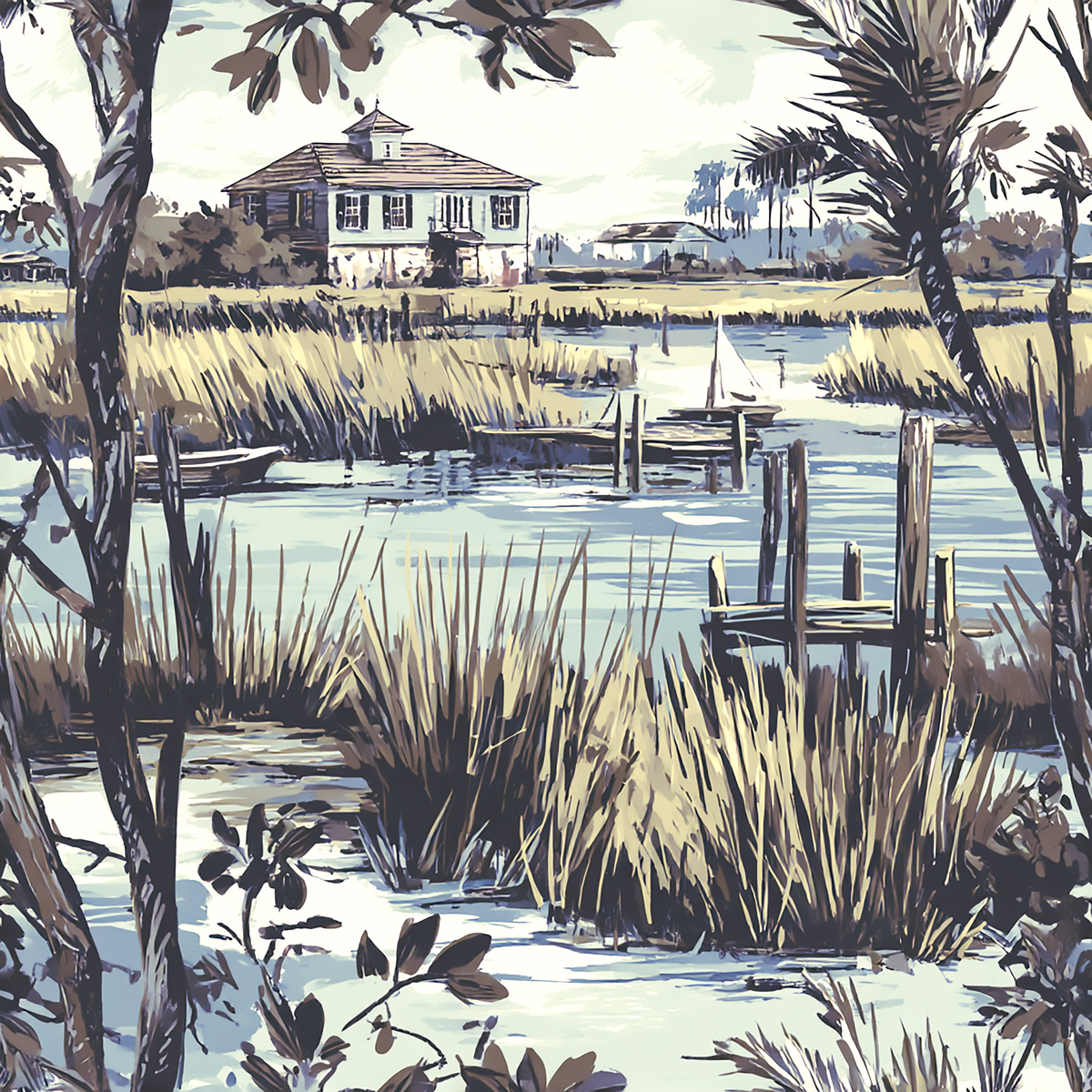 Atlanta Fabrics Matthiessen Blue Fabric | Atlanta Fabrics