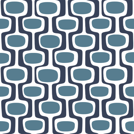 Atlanta Fabrics Mod Link Navy Teal Fabric | Atlanta Fabrics