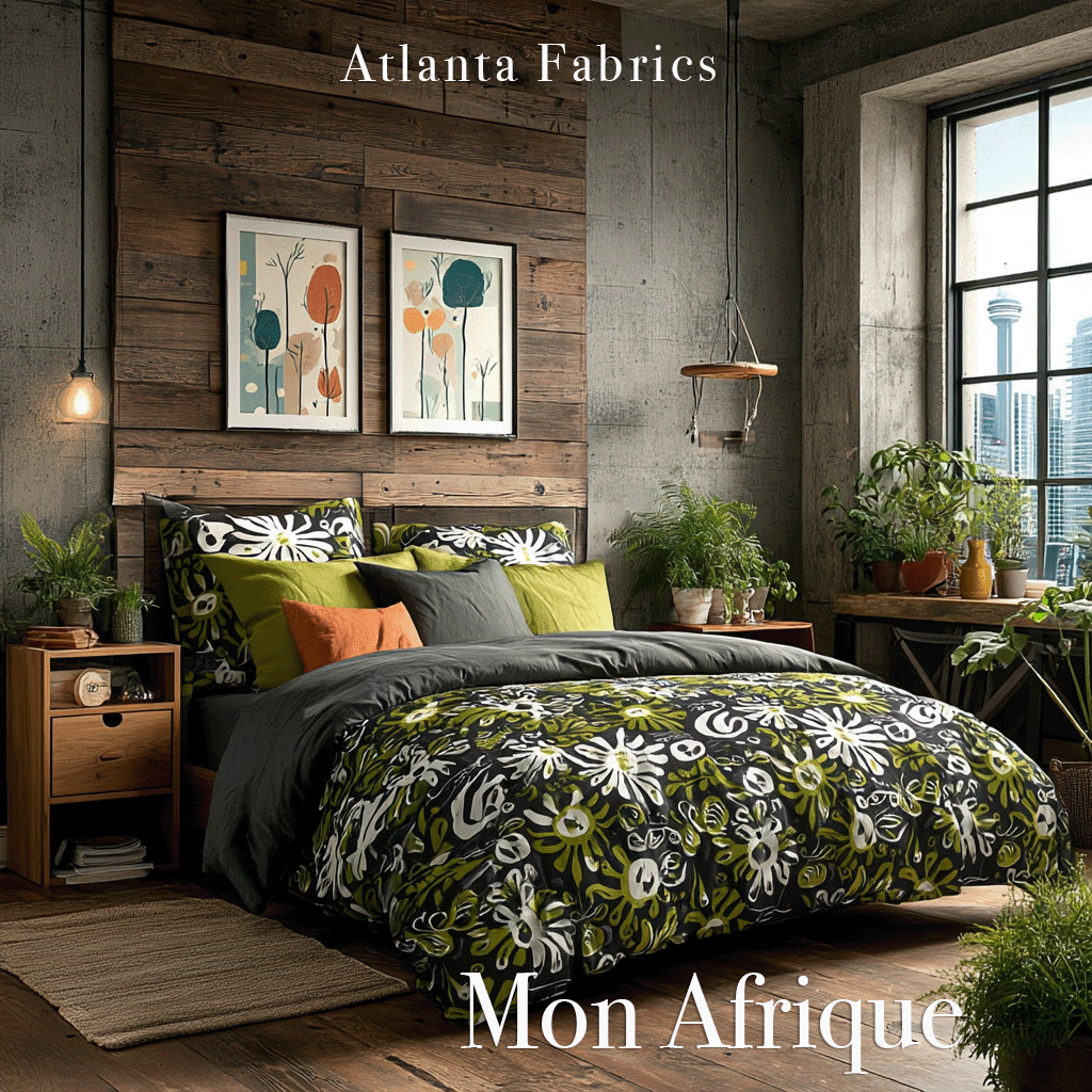 Atlanta Fabrics Mon Afrique Persimmon Fabric | Atlanta Fabrics