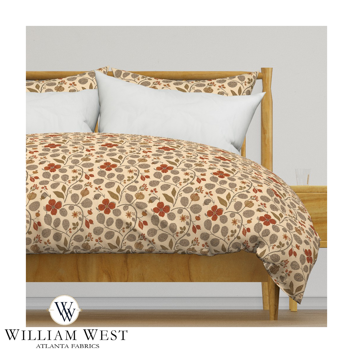 Atlanta Fabrics Orchard Vine Russet Fabric | Atlanta Fabrics
