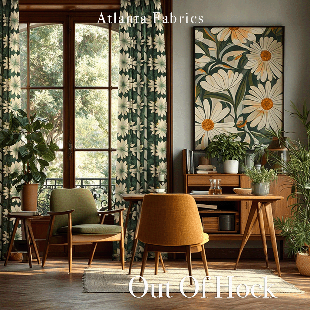 Atlanta Fabrics Out Of Hock Green Fabric | Atlanta Fabrics