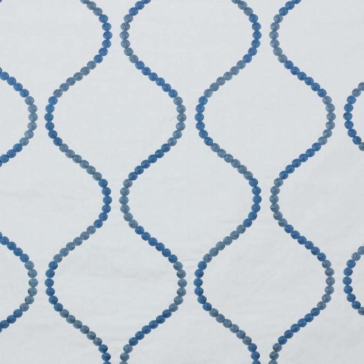 Rm Coco Button Trellis Mood Indigo Fabric | Atlanta Fabrics