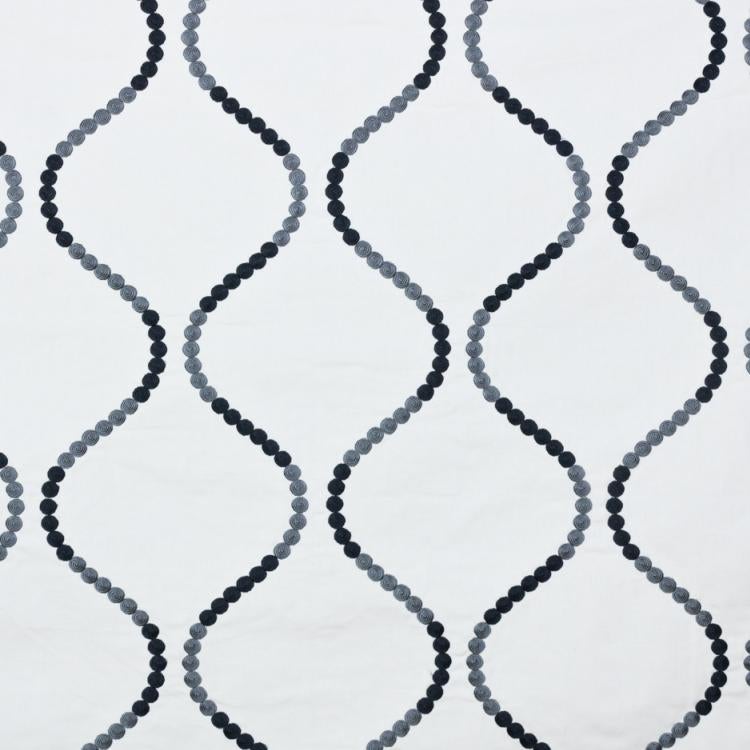 Rm Coco Button Trellis Graphite Fabric | Atlanta Fabrics