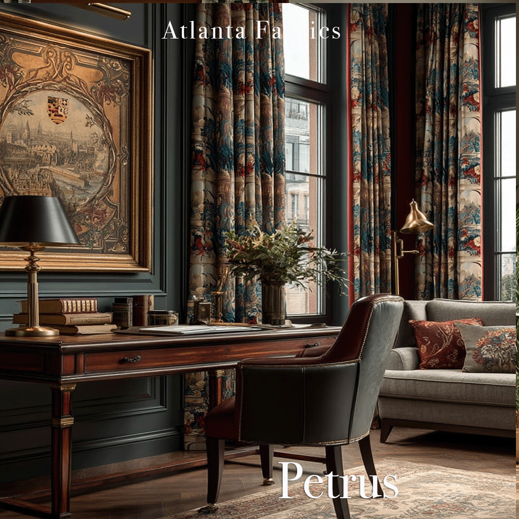 Atlanta Fabrics Petrus Brown Fabric | Atlanta Fabrics