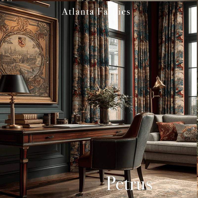 Atlanta Fabrics Petrus Brown Fabric | Atlanta Fabrics