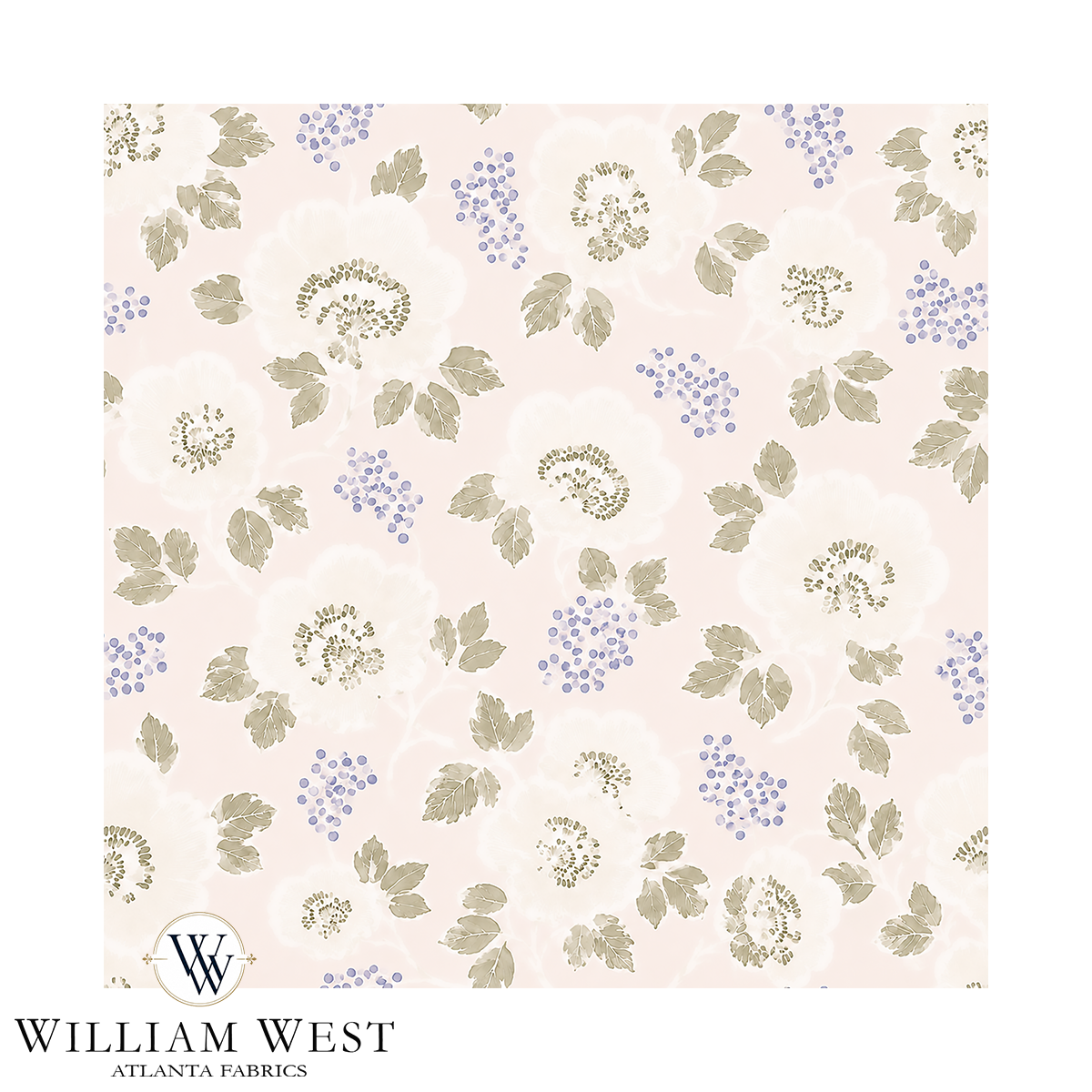 Atlanta Fabrics Quiet Bloom Blush Fabric | Atlanta Fabrics
