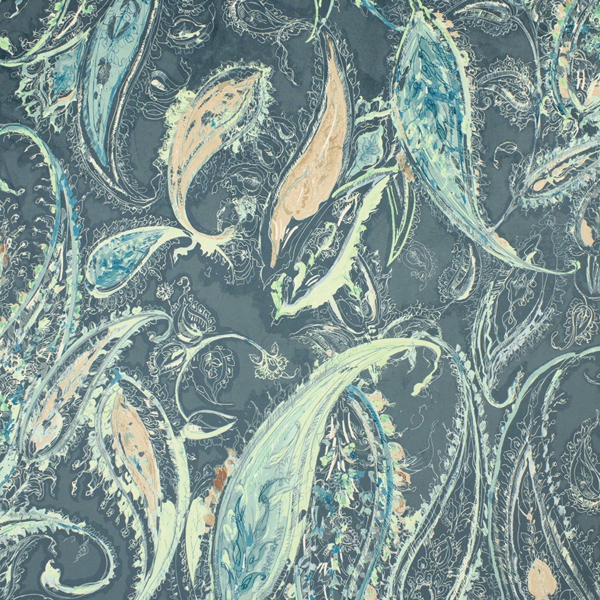 Greenhouse S6763 Aquamarine Fabric | Atlanta Fabrics