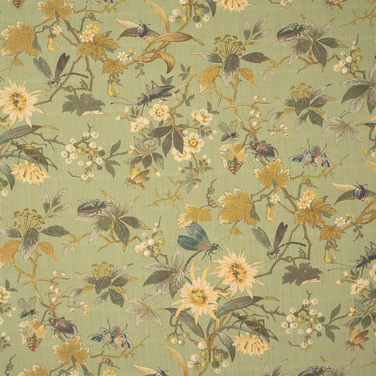 Anna Elisabeth S7451 Lichen Like Fabric | Atlanta Fabrics