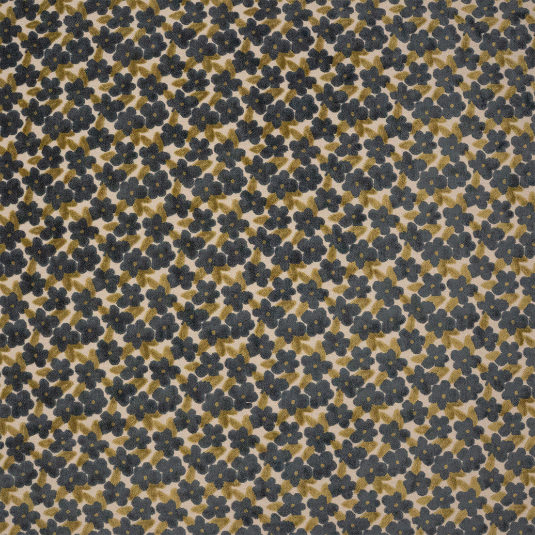 Anna Elisabeth S7589 Blu Fabric | Atlanta Fabrics