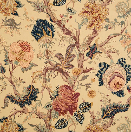 INDIAN ARBRE TEA FABRIC