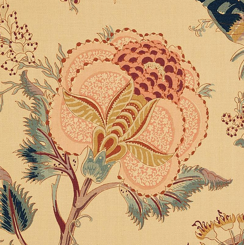 INDIAN ARBRE TEA FABRIC