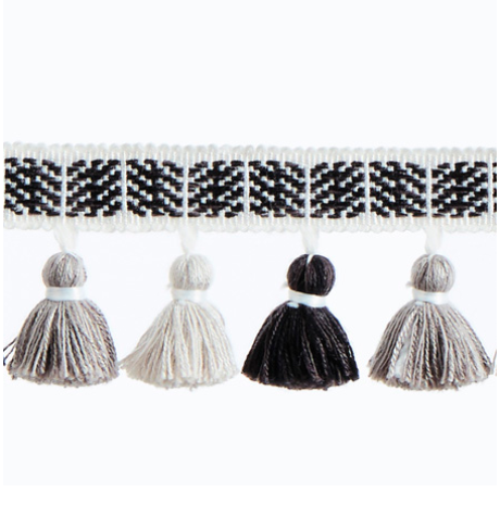 41246 TASSEL FRINGE BLACK