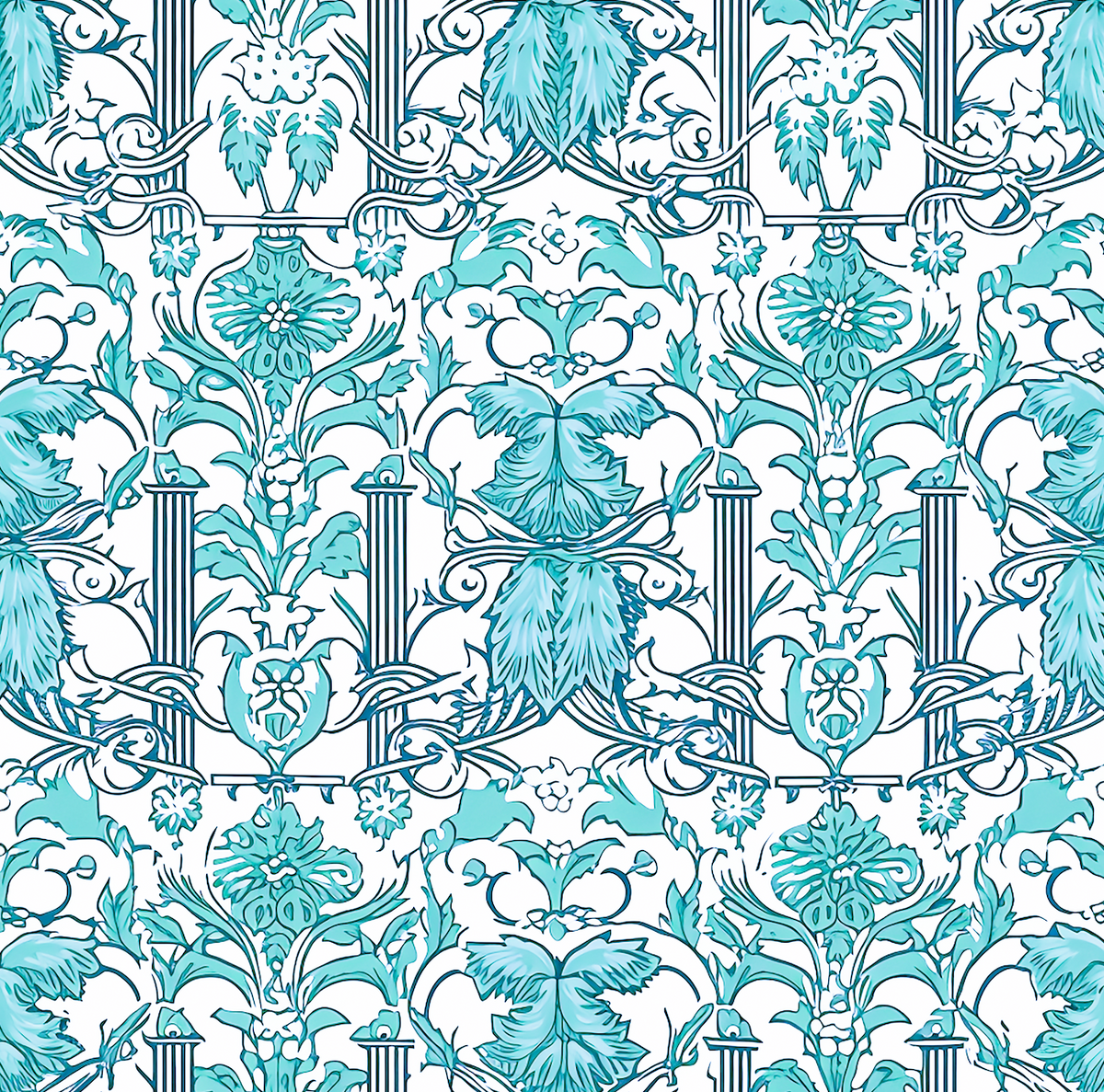 Atlanta Fabrics Friend To You Aqua Fabric | Atlanta Fabrics