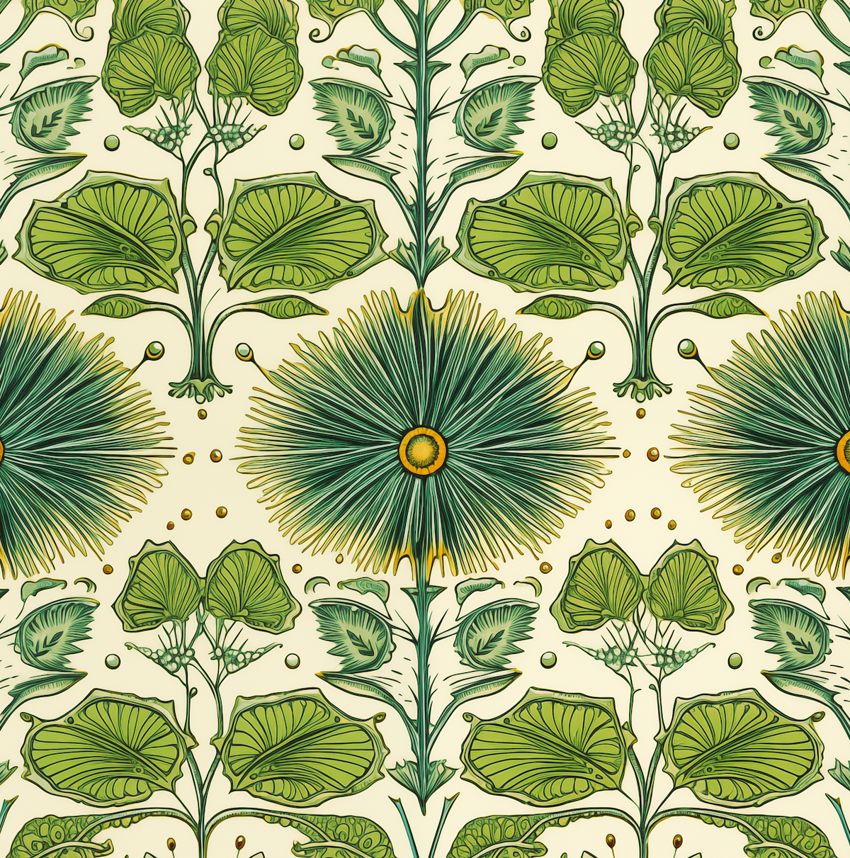 Atlanta Fabrics Midway Meadows Green Fabric | Atlanta Fabrics