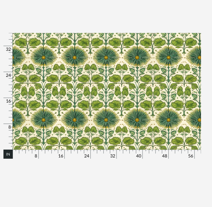 Atlanta Fabrics Midway Meadows Green Fabric | Atlanta Fabrics