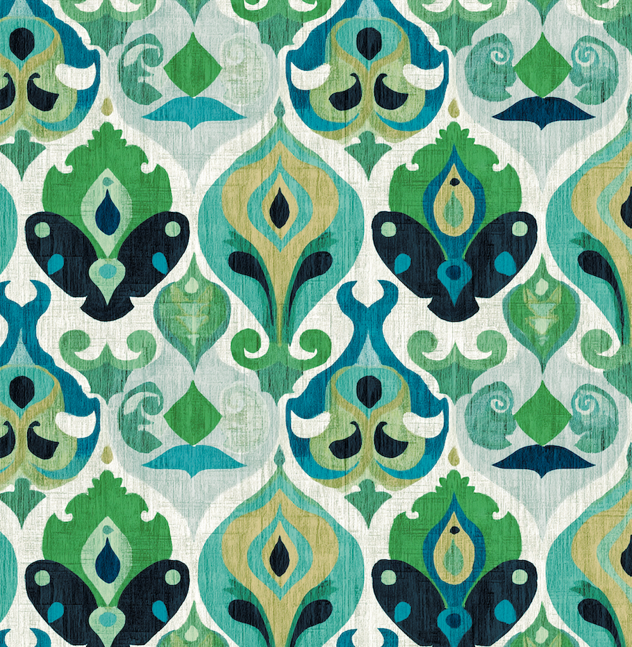Atlanta Fabrics Shadow Lake Caribbean Fabric | Atlanta Fabrics