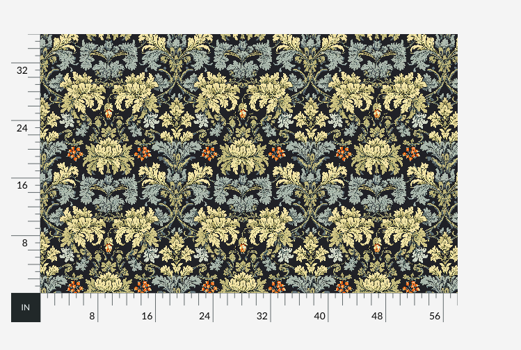 Atlanta Fabrics Bahrdt Blue Fabric | Atlanta Fabrics