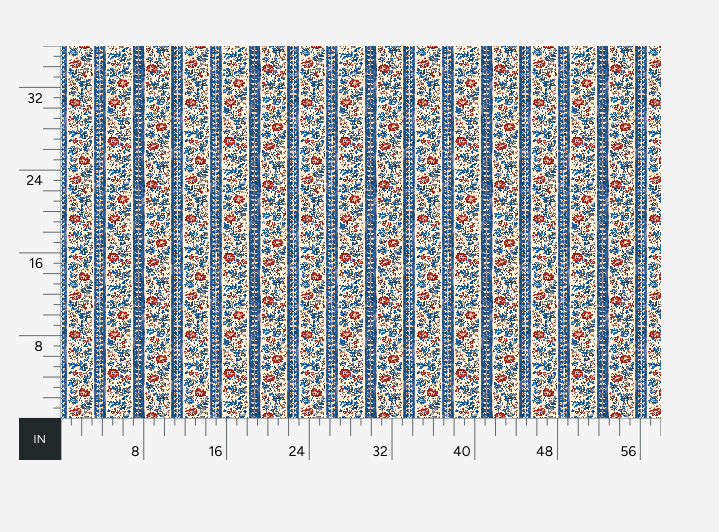 Atlanta Fabrics Kingsley Vine Royal Blue Fabric | Atlanta Fabrics