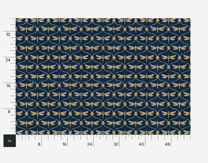 Atlanta Fabrics Water Witch Prussian Fabric | Atlanta Fabrics