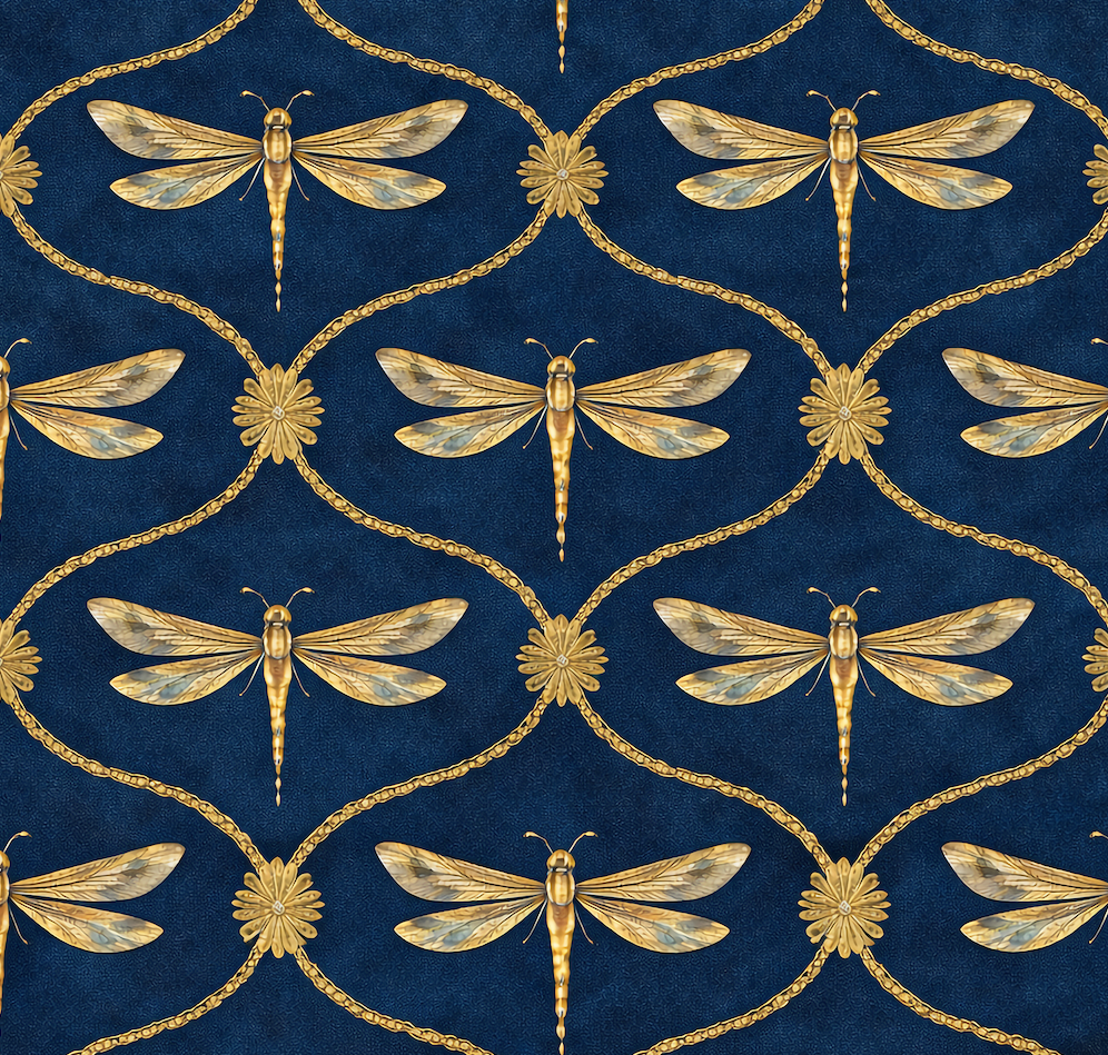 Atlanta Fabrics Water Witch Prussian Fabric | Atlanta Fabrics
