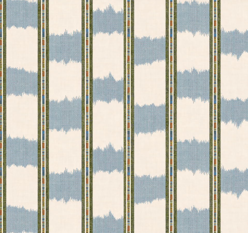 Atlanta Fabrics Westlands Blue Fabric | Atlanta Fabrics