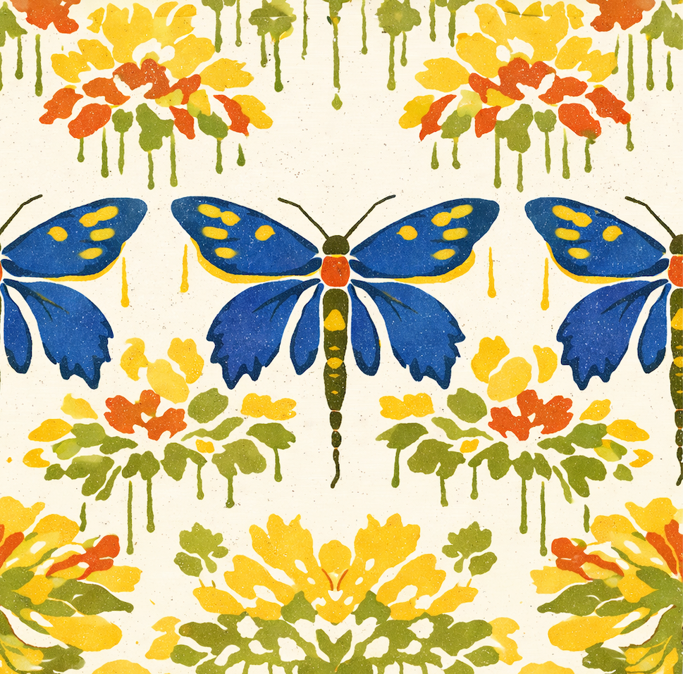 Atlanta Fabrics Sky Dancing II Navy Fabric | Atlanta Fabrics