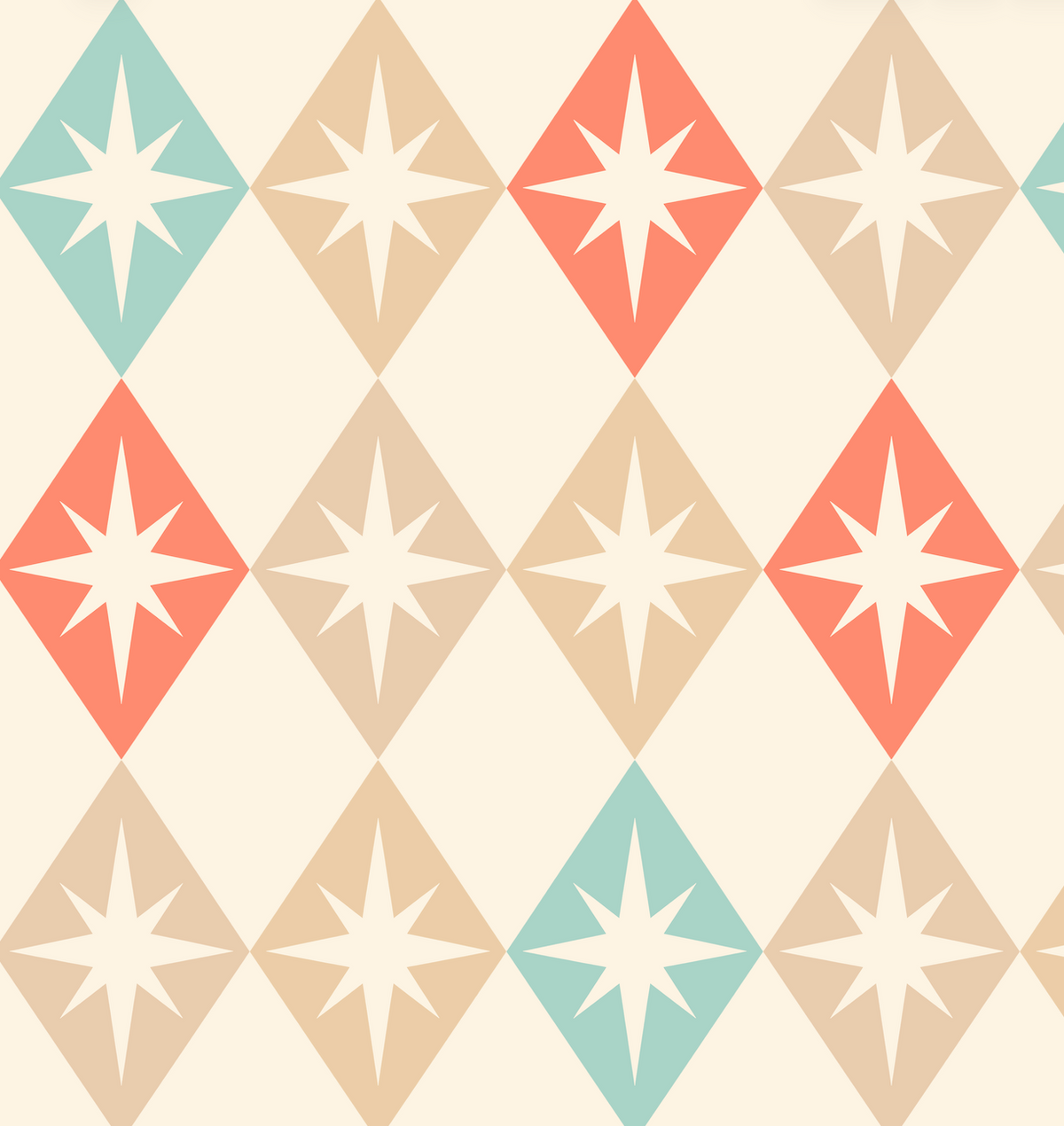 Atlanta Fabrics Atomic Harlequin Coral Breeze Fabric | Atlanta Fabrics