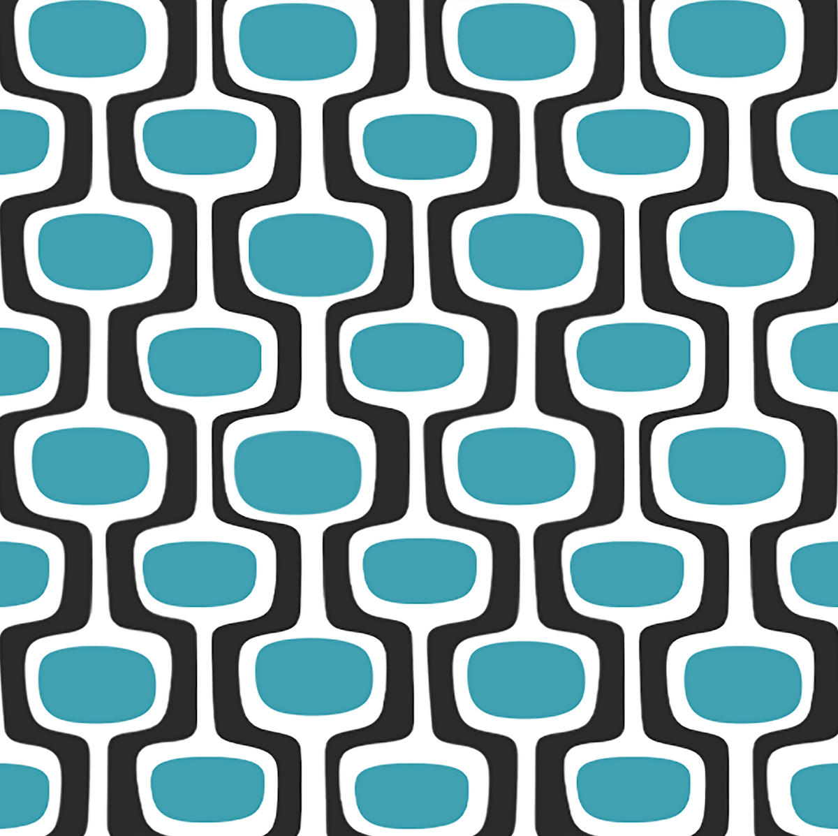 Atlanta Fabrics Mod Link Poolside Teal Fabric | Atlanta Fabrics