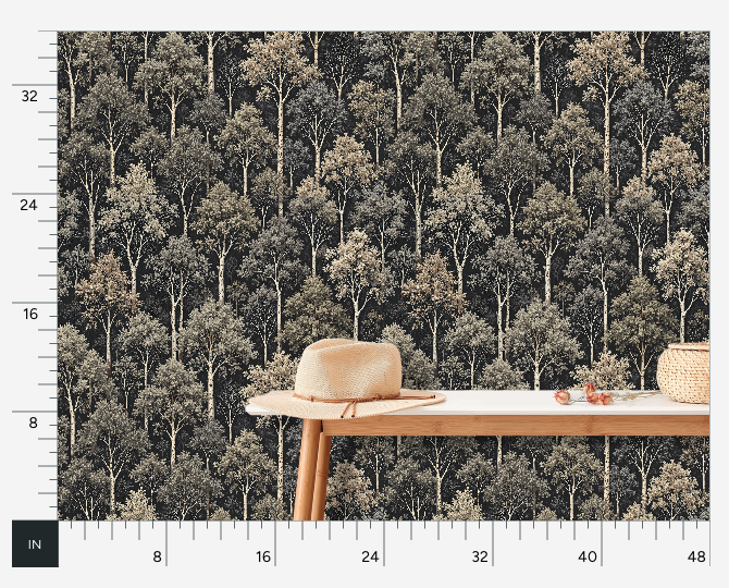 Atlanta Fabrics Hide N Seek Graphite Wallpaper Wallpaper | Atlanta Fabrics