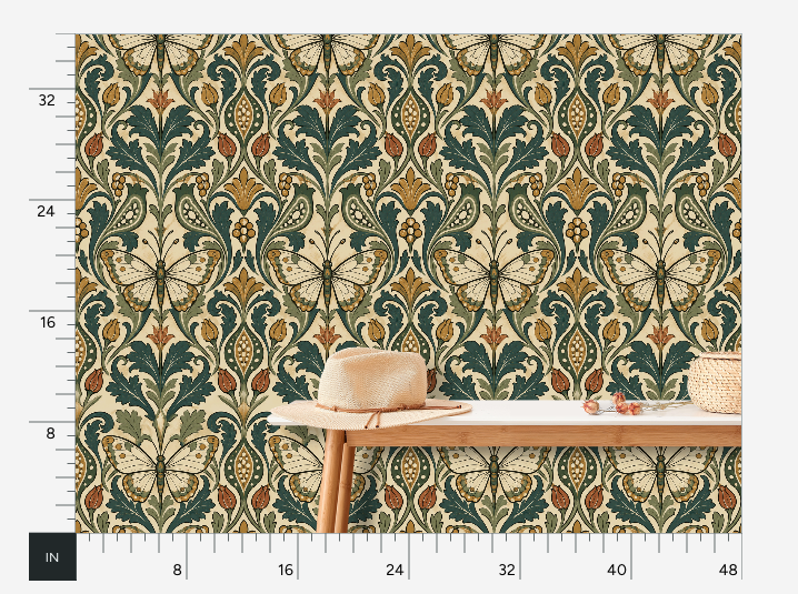 Atlanta Fabrics Meet Me At The Fair Ochre Wallpaper Wallpaper | Atlanta Fabrics