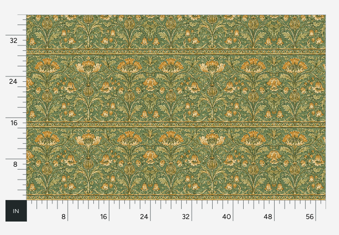 Atlanta Fabrics The Visitor Ochre Fabric | Atlanta Fabrics