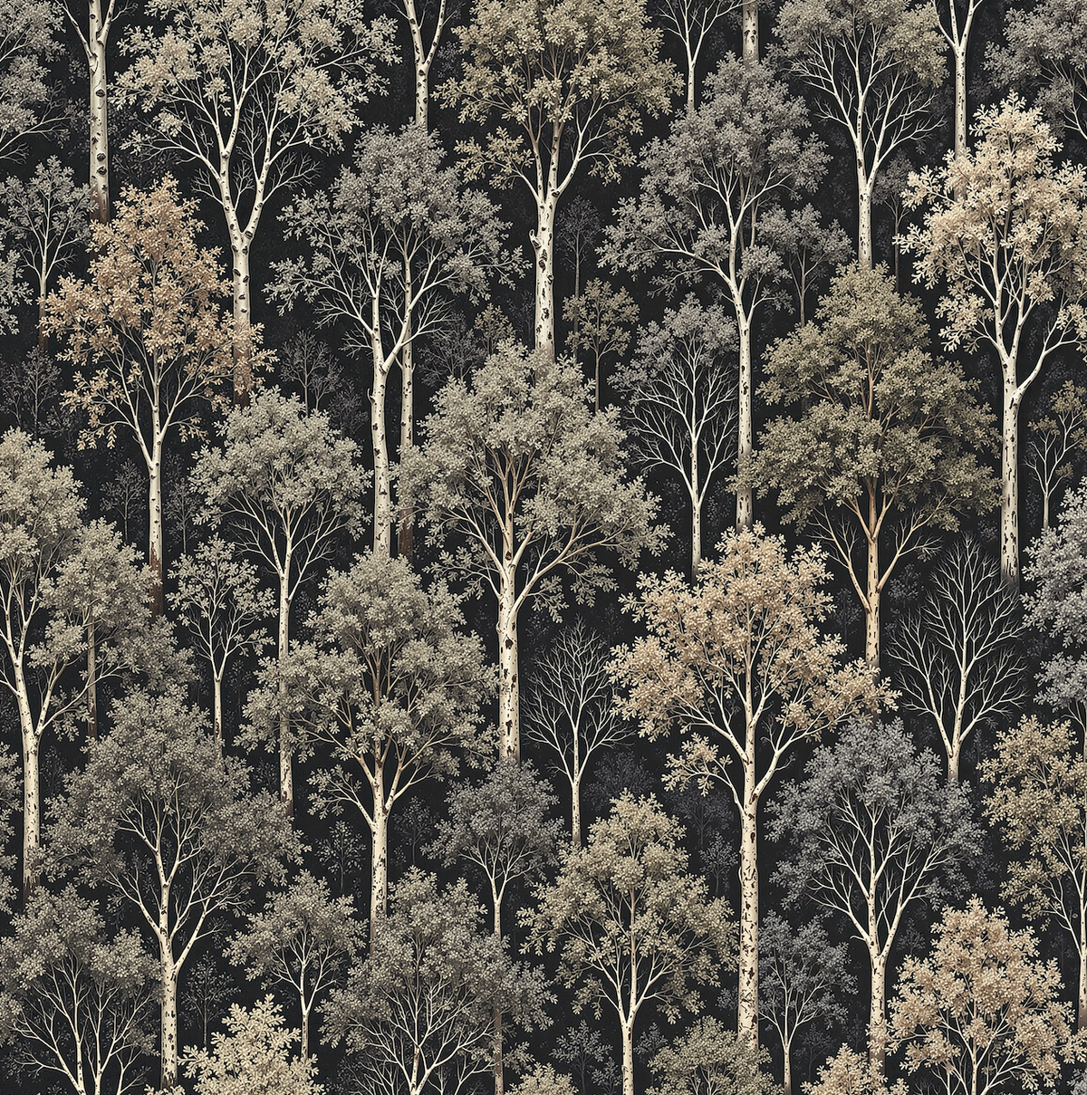 Atlanta Fabrics Hide N Seek Graphite Wallpaper Wallpaper | Atlanta Fabrics