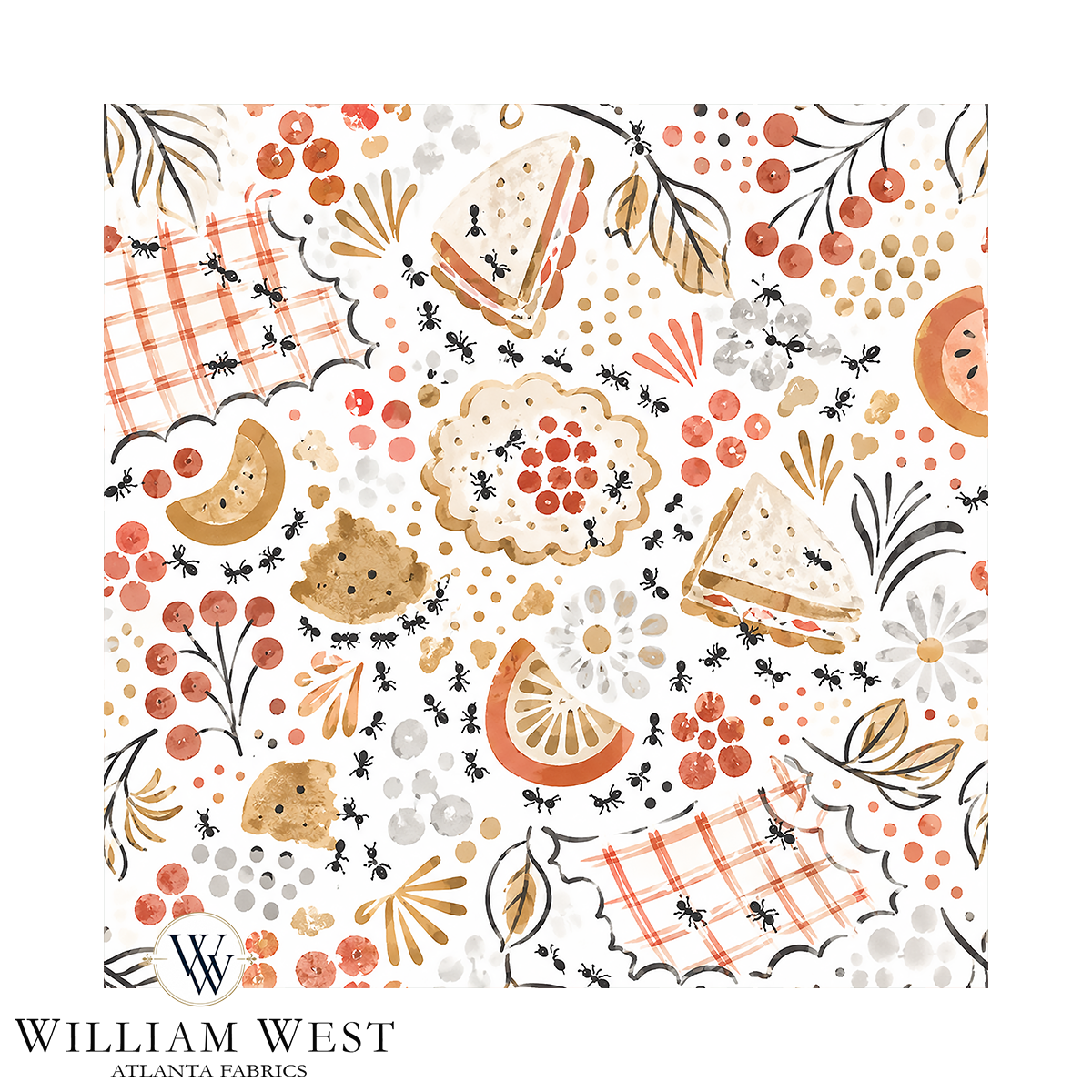 Atlanta Fabrics Take Out Persimmon Fabric | Atlanta Fabrics