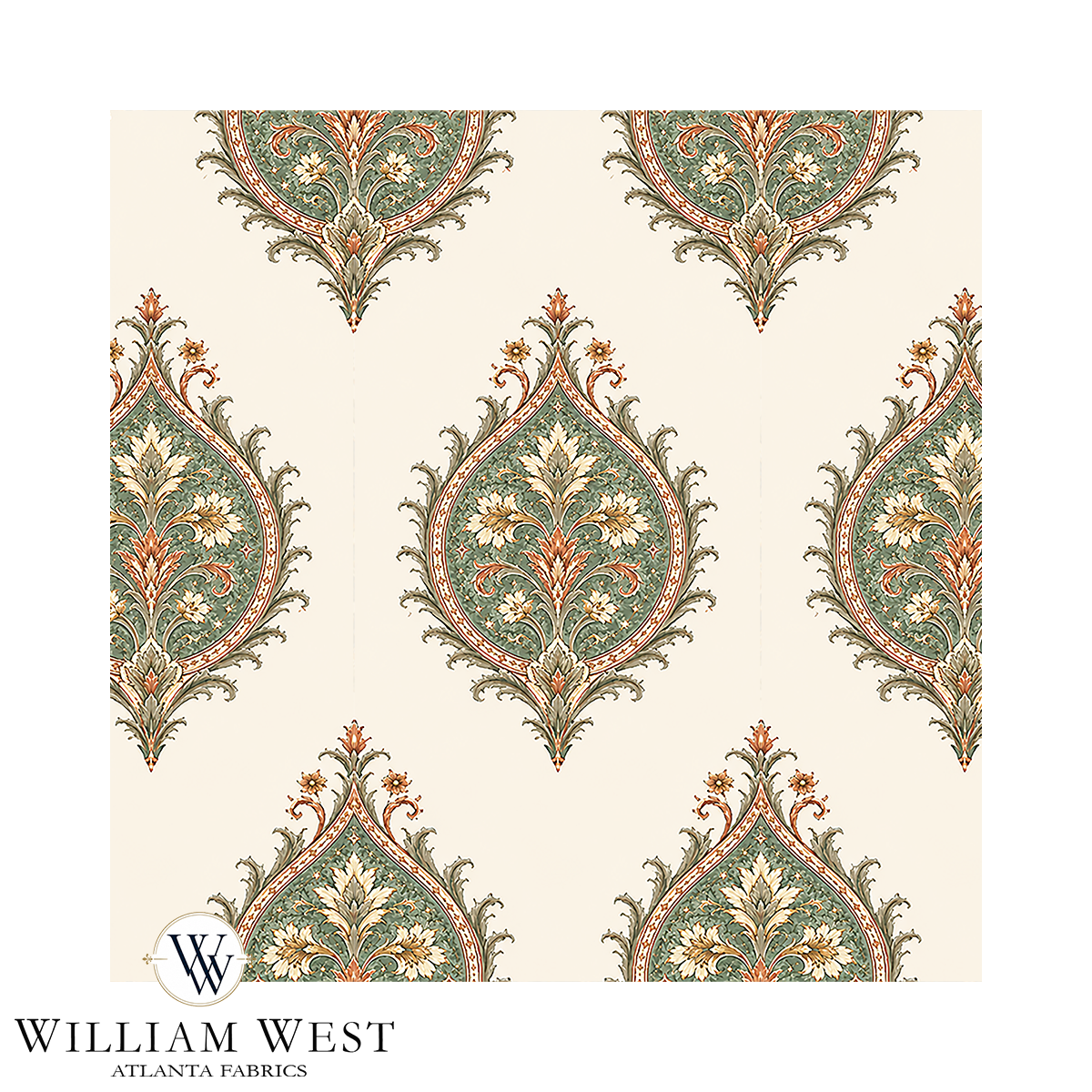 Atlanta Fabrics Thistlewood Basil Fabric | Atlanta Fabrics