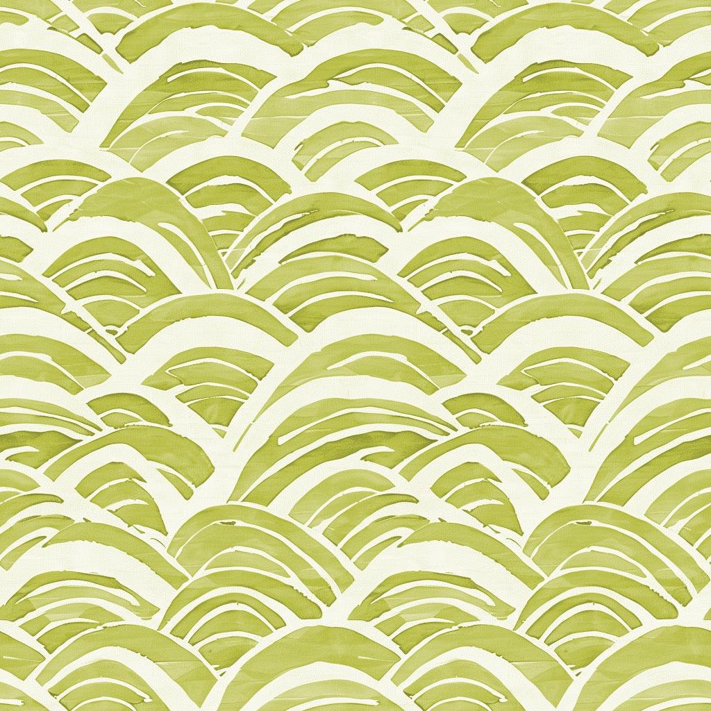 Watercolor Waves Chartreuse