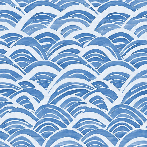 Atlanta Fabrics Watercolor Waves Blue Fabric | Atlanta Fabrics