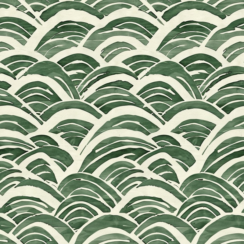 Atlanta Fabrics Watercolor Waves Green Fabric | Atlanta Fabrics